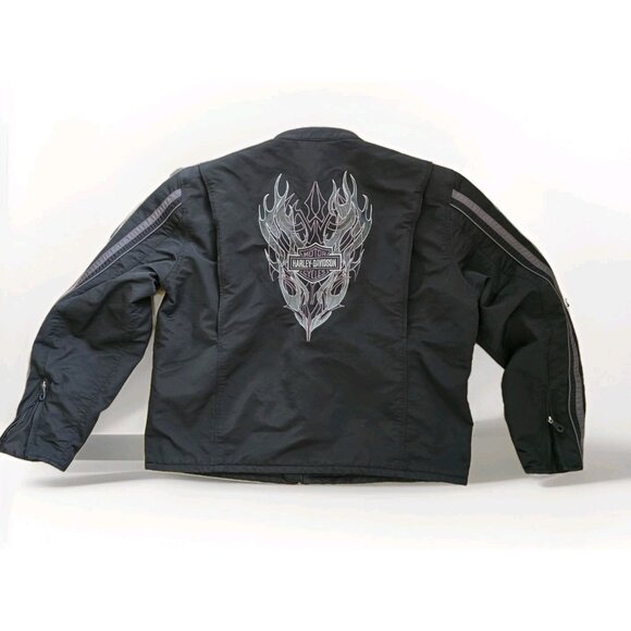 Harley-Davidson Mens Size XL Black Soft‎ Shell Motorcycle Riding Jacket Coat - Picture 1 of 13